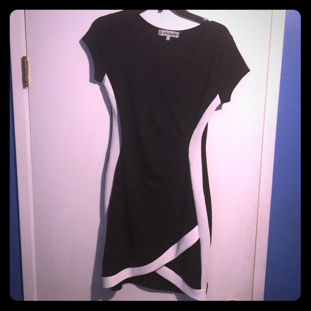 Beautiful black and white dress